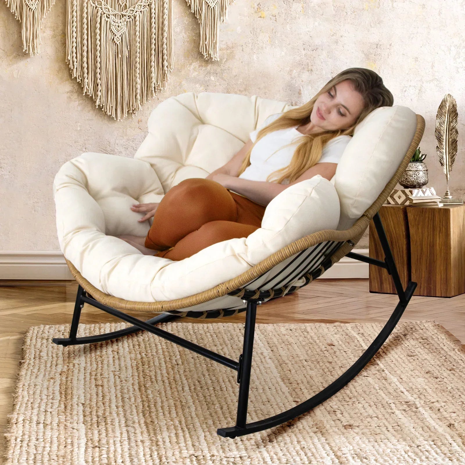 Papasan Rocking Chair